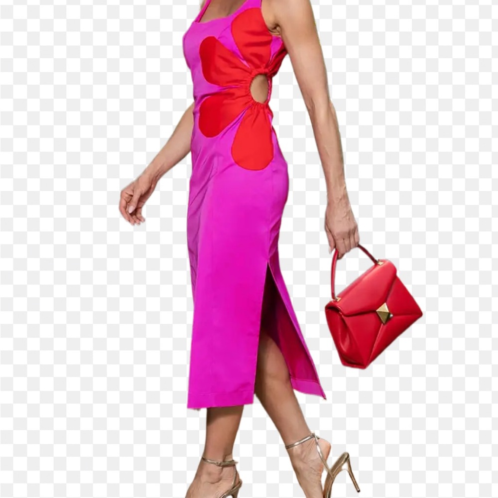 Chic Fuchsia Dress by ChicMe. Size XL - Picture 2 of 12